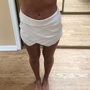 White envelope skort